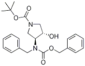 (3S,4s)-tert-butyl3-(benzyl((benzyloxy)carbonyl)amino)-4-hydroxypyrrolidine-1-carboxylate Structure,708273-38-5Structure