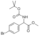 (4-Bromo-phenyl)-tert-butoxycarbonylamino-acetic acid methyl ester Structure,709665-73-6Structure