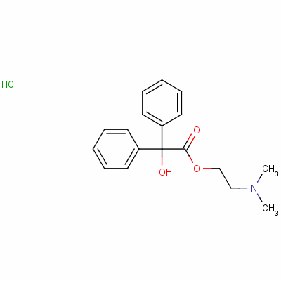 2-(Dimethylamino)ethyl benzilate hydrochloride Structure,71-79-4Structure