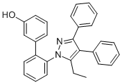 2-(5-Ethyl-3,4-diphenyl-pyrazol-1-yl)-biphenyl-3-ol Structure,710354-39-5Structure