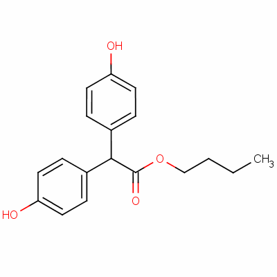 Butyl 2,2-bis(4-hydroxyphenyl)acetate Structure,71077-33-3Structure