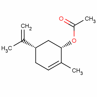 (1R-cis)-2-methyl-5-(1-methylvinyl)cyclohex-2-en-1-yl acetate Structure,7111-29-7Structure