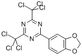 2-(3,4-Methylenedioxyphenyl)-4,6-bis(trichloromethyl)-1,3,5-triazine Structure,71255-78-2Structure