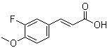 3-Fluoro-4-methoxycinnamic acid Structure,713-85-9Structure