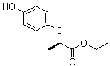  R-(+)-2-(4-羥基苯氧基)丙酸乙酯結(jié)構(gòu)式_71301-98-9結(jié)構(gòu)式