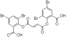 Bis (3,5-dibromosalicyl)fumarate Structure,71337-53-6Structure