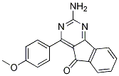 2-Amino-4-(4-methoxyphenyl)-5h-indeno[1,2-d]pyrimidin-5-one Structure,713514-51-3Structure