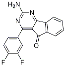 2-Amino-4-(3,4-difluorophenyl)-5h-indeno[1,2-d]pyrimidin-5-one Structure,713514-76-2Structure