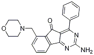 2-Amino-6-(morpholinomethyl)-4-phenyl-5h-indeno[1,2-d]pyrimidin-5-one Structure,713514-97-7Structure