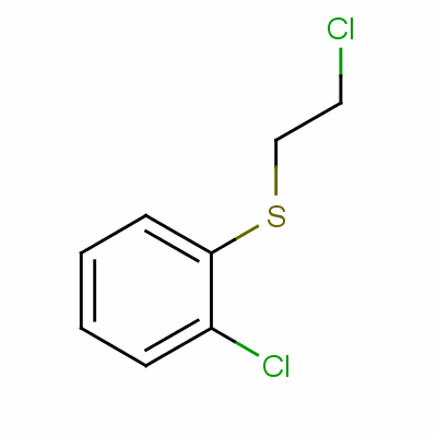 Benzene,1-chloro-2-[(2-chloroethyl)thio]- Structure,71501-27-4Structure