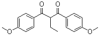 2-Ehyl-1,3-bis(4-methoxyphenyl)propane-1,3-dione Structure,71526-44-8Structure