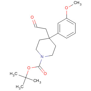 Tert-butyl 4-(3-methoxyphenyl)-4-(2-oxoethyl)piperidine-1-carboxylate Structure,716359-52-3Structure