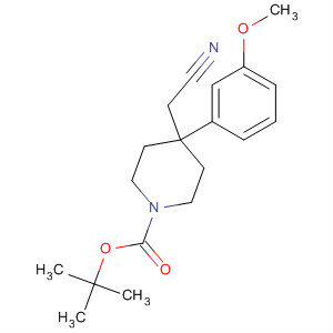 Tert-butyl 4-(cyanomethyl)-4-(3-methoxyphenyl)piperidine-1-carboxylate Structure,716361-92-1Structure