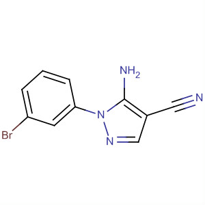 5-Amino-1-(3-bromophenyl)-1h-pyrazole-4-carbonitrile Structure,71856-56-9Structure