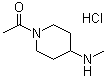 1-(4-(Methylamino)piperidin-1-yl)ethanone hydrochloride Structure,71879-46-4Structure