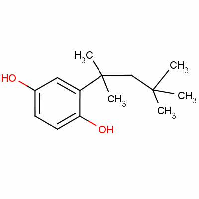 2-(1,1,3,3-Tetramethylbutyl)hydroquinone Structure,719-03-9Structure