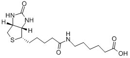 6-[[5-[(3aS,4S,6aR)-六氫-2-氧代-1H-噻吩并[3,4-d]咪唑-4-基]-1-氧代戊基]氨基]-己酸結(jié)構(gòu)式_72040-64-3結(jié)構(gòu)式