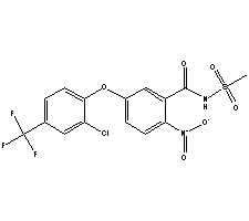 氟磺胺草醚結(jié)構(gòu)式_72178-02-0結(jié)構(gòu)式