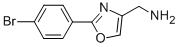 2-(4-Bromophenyl)-4-oxazolemethanamine Structure,724412-56-0Structure