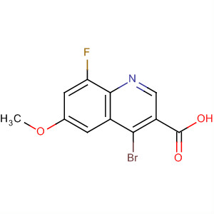 4-Bromo-8-fluoro-6-methoxyquinoline-3-carboxylic acid Structure,724788-51-6Structure