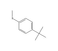 Benzene,1-(1,1-dimethylethyl)-4-(methylthio) Structure,7252-86-0Structure