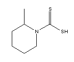 Pipecolyldithiocarbamic acid pipecolinium salt Structure,7256-21-5Structure