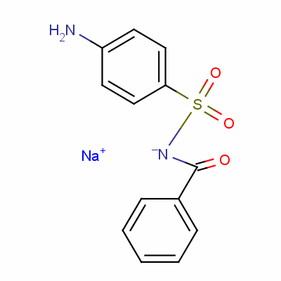 鈉N-[(4-氨基苯基)磺?；鵠苯甲酰胺鹽結(jié)構(gòu)式_7257-44-5結(jié)構(gòu)式