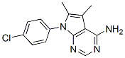 7-(4-Chlorophenyl)-5,6-dimethyl-7h-pyrrolo[2,3-d]pyrimidin-4-amine Structure,72578-33-7Structure