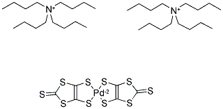 Bis(tetra-n-butylammonium) bis(1,3-dithiole-2-thione-4,5-dithiolato)palladium(ii) Structure,72688-90-5Structure