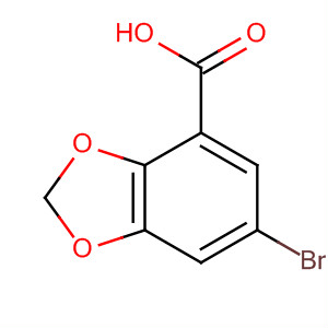 6-Bromobenzo[d][1,3]dioxole-4-carboxylic acid Structure,72744-57-1Structure