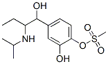 4-[1-羥基-2-([1-甲基乙基]氨基)丁基]-1,2-苯二醇甲烷磺酸鹽結(jié)構(gòu)式_7279-75-6結(jié)構(gòu)式