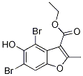 Ethyl4,6-dibromo-5-hydroxy-2-methylbenzofuran-3-carboxylate Structure,7287-42-5Structure