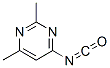 Pyrimidine, 4-isocyanato-2,6-dimethyl- (9ci) Structure,72975-47-4Structure