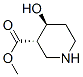 3-Piperidinecarboxylic acid,4-hydroxy-,methyl ester,trans- (9ci) Structure,731752-47-9Structure