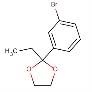 2-(3-Bromophenyl)-2-ethyl-1,3-dioxolane Structure,73275-86-2Structure