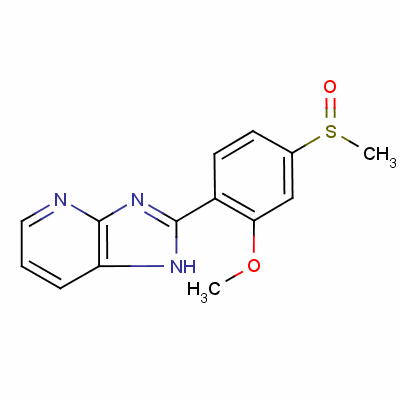 2-[2-mEthoxy-4-(methylsulfinyl)phenyl]-1H-imidazo[4,5-b]pyridine Structure,73384-60-8Structure