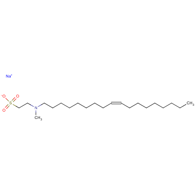 (Z)2-(甲基-9-十八碳烯基氨基)乙烷磺酸鈉結(jié)構(gòu)式_7346-80-7結(jié)構(gòu)式