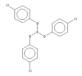 三(4-氯苯基)硼酸酯結(jié)構(gòu)式_7359-58-2結(jié)構(gòu)式