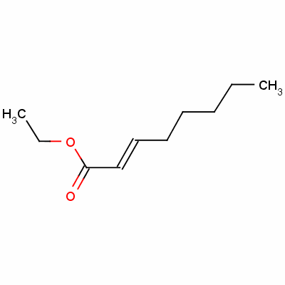 反式-2-辛烯酸乙酯結構式_7367-82-0結構式