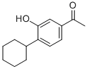 1-(4-Cyclohexyl-3-hydroxyphenyl)ethanone Structure,73898-21-2Structure