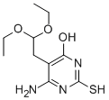 6-Amino-5(2,2-diethoxyethyl)-4-hydroxy-2-mercaptopyrimidine Structure,7400-05-7Structure