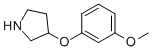 Pyrrolidine, 3-(3-methoxyphenoxy)- (9ci) Structure,740023-17-0Structure