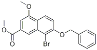 8-Bromo-4-methoxy-7-(phenylmethoxy)-2-naphthalenecarboxylic acid methyl ester Structure,740836-61-7Structure