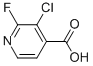 3-Chloro-2-fluoroisonicotinic acid Structure,741683-19-2Structure