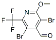 3,5-Dibromo-2-methoxy-6-trifluoromethyl-pyridine-4-carbaldehyde Structure,741737-02-0Structure