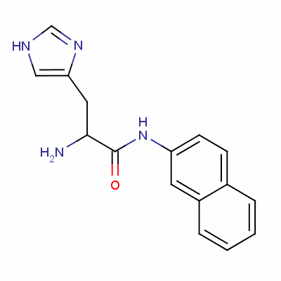 L-組氨酸-萘酰胺結構式_7424-15-9結構式