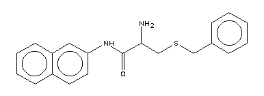 S-芐基-L-半胱氨酸-萘酰胺結(jié)構(gòu)式_7436-63-7結(jié)構(gòu)式