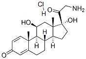 21-Amino-11,17-dihydroxy-(11b)-pregna-1,4-diene-3,20-dione hydrochloride Structure,744254-09-9Structure