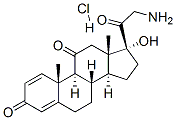 21-Amino-17-hydroxypregna-1,4-diene-3,11,20-trione hydrochloride Structure,744254-12-4Structure