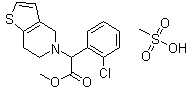 (S)-methyl2-(2-chlorophenyl)-2-(6,7-dihydrothieno[3,2-c]pyridin-5(4h)-yl)acetatemethanesulfonate Structure,744256-72-2Structure